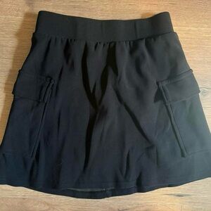 Black Mini Skirt with Pockets
